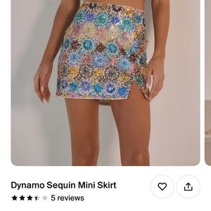 12th Tribe Dynamo Sequin Mini Skirt